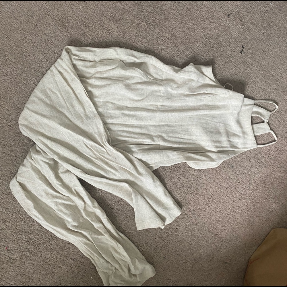 NEVER WORN tan jumpsuit